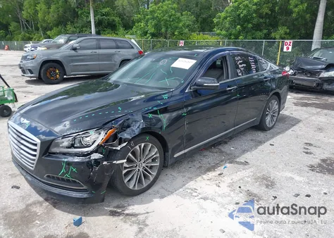 2015 Hyundai Genesis 3.8 from USA, damaged, VIN KMHGN4JE0FU074405